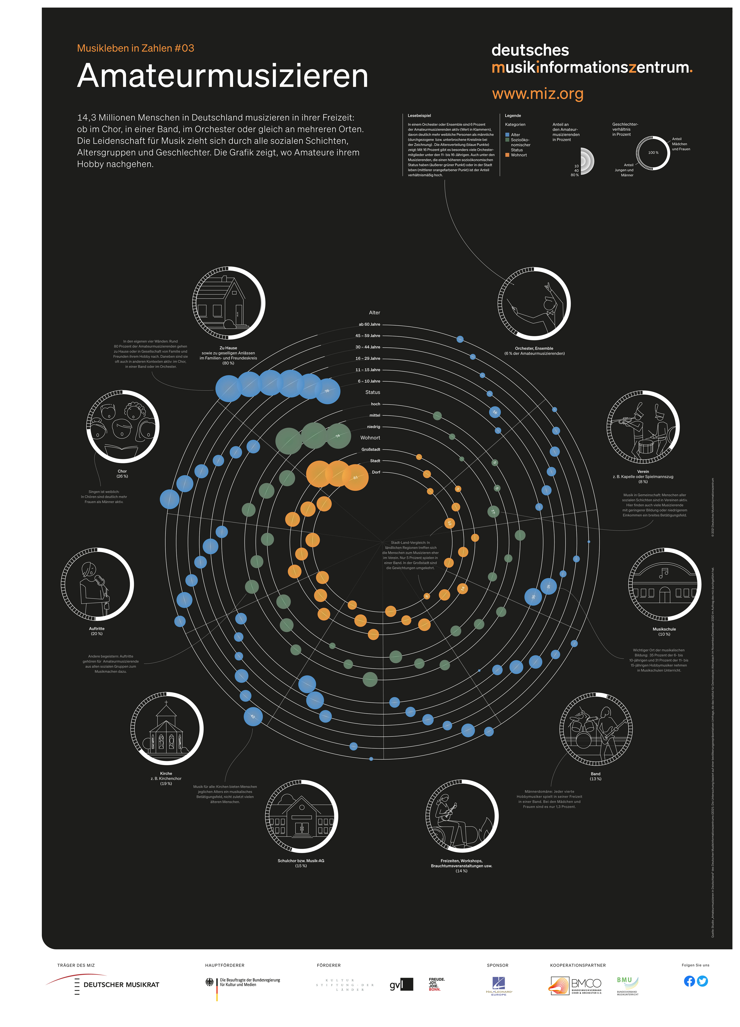 Infografikposter: Amateurmusizieren