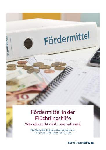 Cover Fördermittel Flüchtlingshilfe