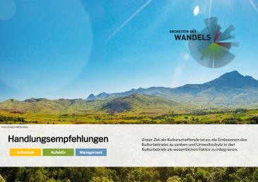 Cover Nachhaltigkeitsleitfaden Orchester des Wandels