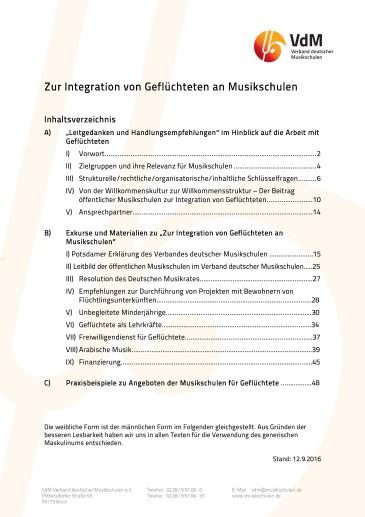 Titel Integration Geflüchteter