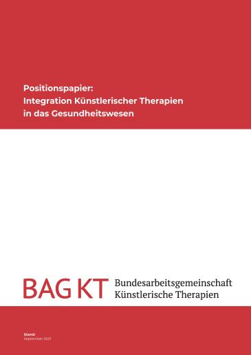 Titel Positionspapier Künstlerische Therapeuten