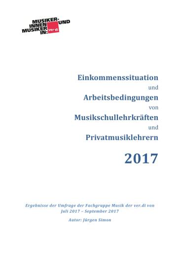 Titel Umfrage Musikschullehrkräfte