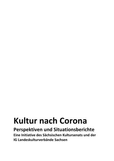 Titel Kultur nach Corona