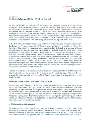 Cover Künstliche Intelligenz und Musik