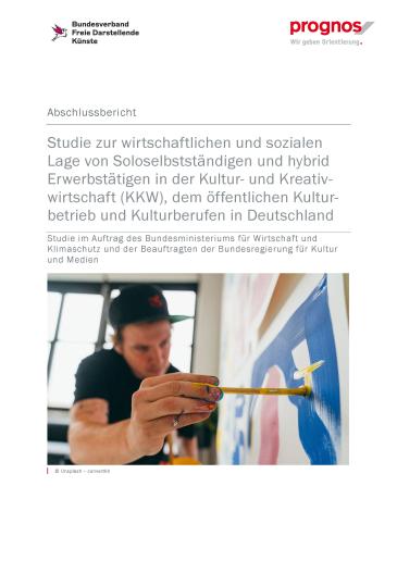Cover Studie zur wirtschaftlichen und sozialen Lage von Soloselbstständigen und hybrid Erwerbstätigen in der Kultur- und Kreativwirtschaft