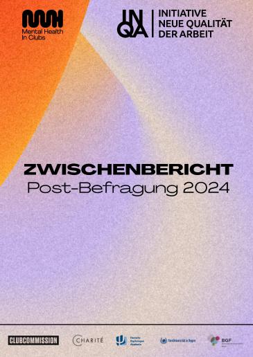 Cover Mental Health In Clubs Zwischenbericht Postbefragung