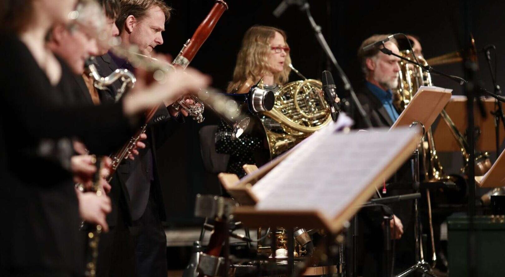 Ensemble Musikfabrik bei der Uraufführung von Georges Aperghis „Intermezzi“ bei der musica viva des br, München, März 2018 
