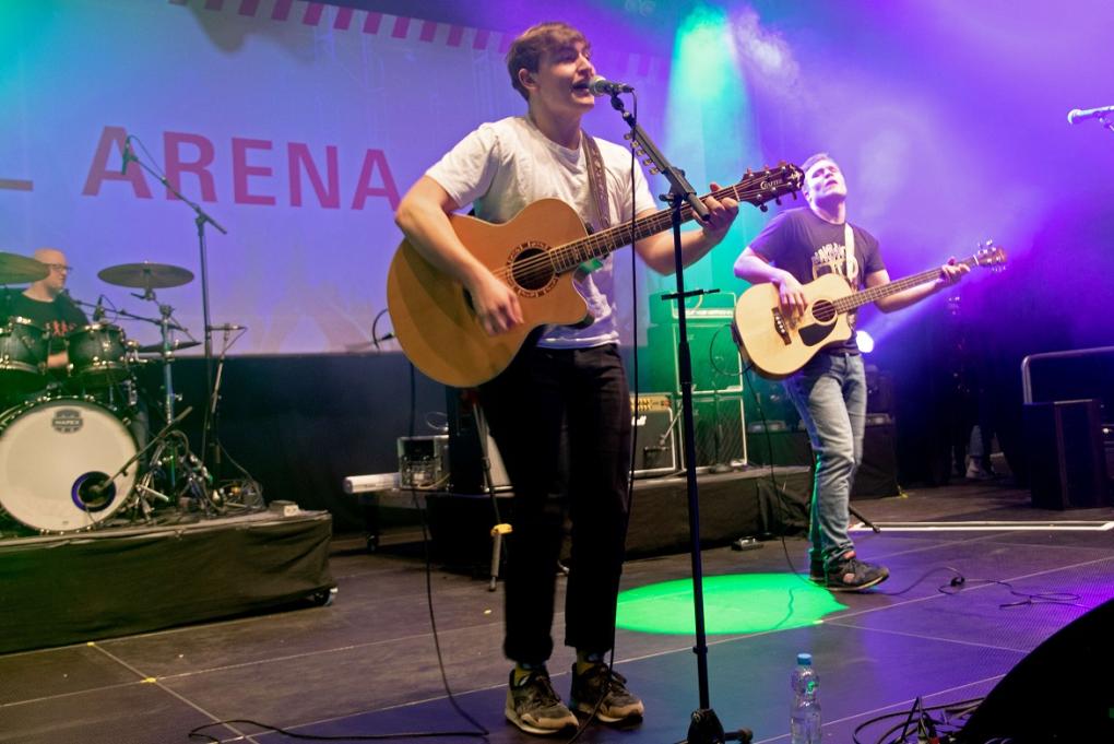 Die Band Kellerproduktion aus Schneverdingen beim SchoolJam-Finale 2019