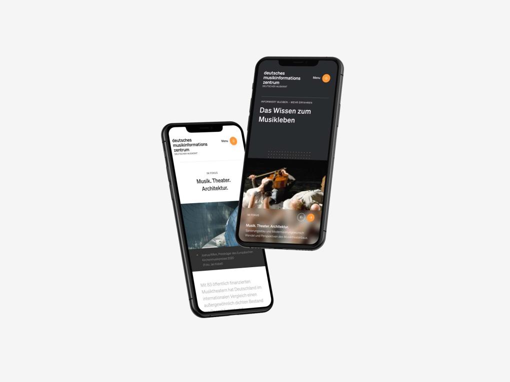 Mobile Ansicht miz.org auf Smartphones