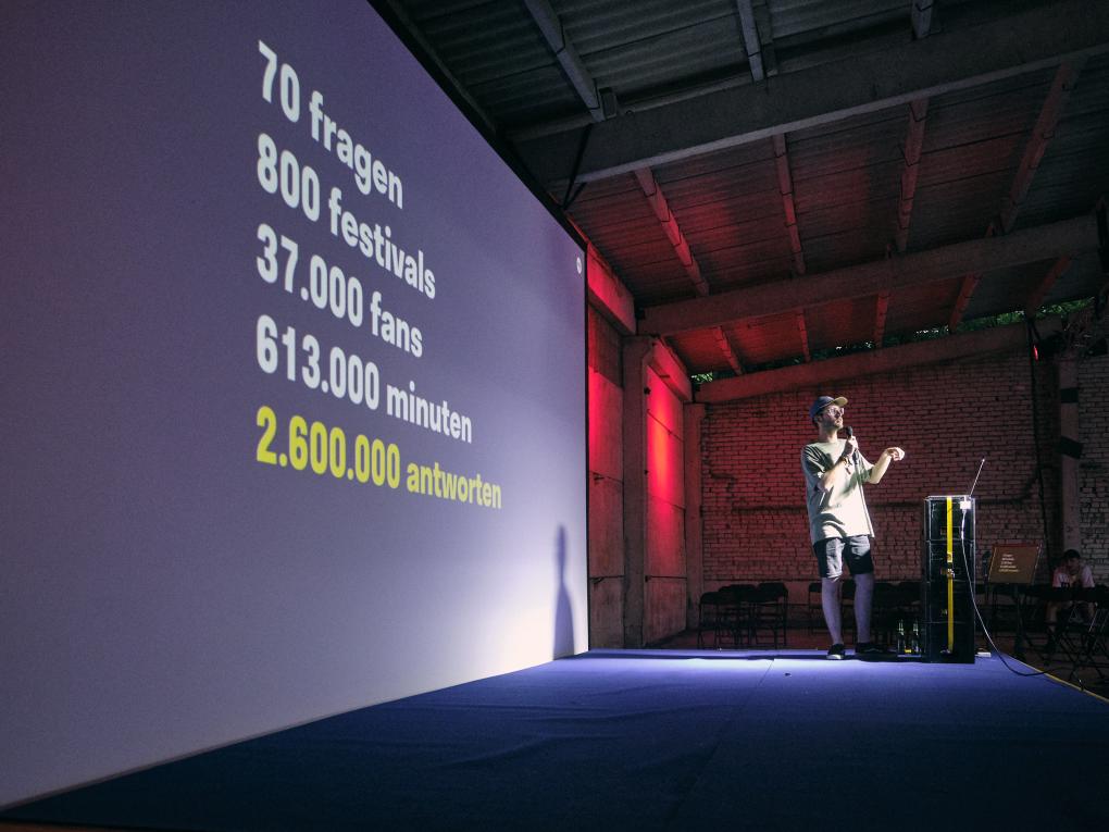 Präsentation der Ergebnisse der Fanumfrage von Höme auf dem Festival Playground 2021