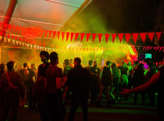 Buttons Showcase im Zuckerzauber auf dem Tag der Clubkultur 2021