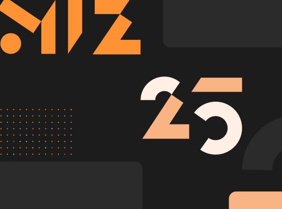 Abbildung: grafische Elemente miz 25 Jahre