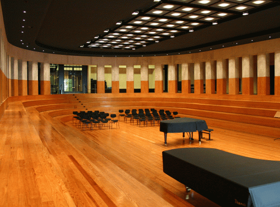 Konzertsaal des Musikgymnasiums Schloss Belvedere