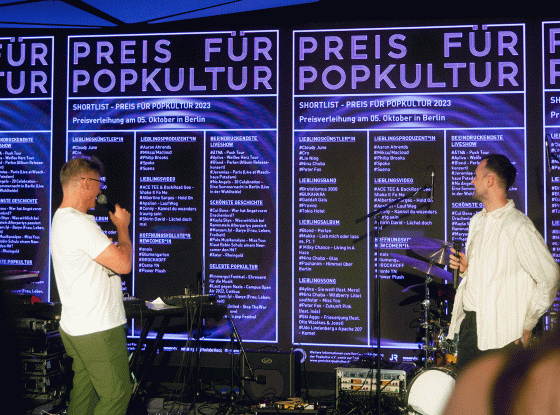 Wahlparty Preis für Popkultur 2023