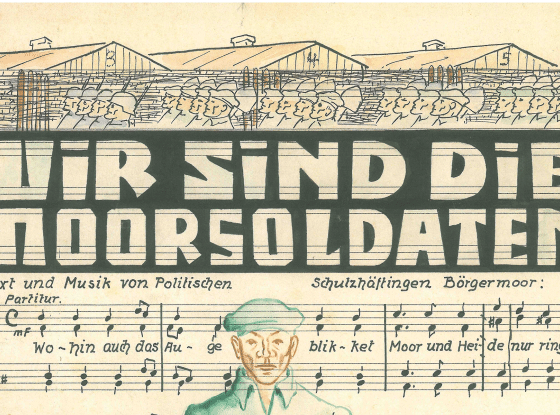 Liedblatt Wir sind die Moorsoldaten, 1933
