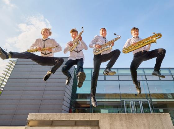 Abbildung: Saxofon-Quartett