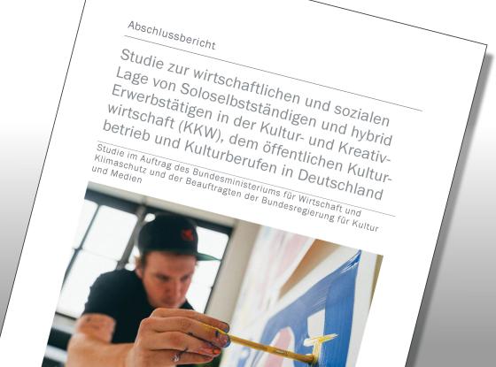 Cover Studie zur wirtschafltichen Lage Soloselbstständiger in der Kultur- und Kreativwirtschaft