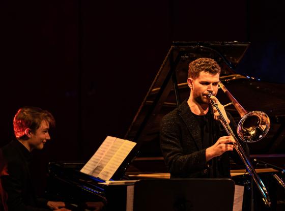 Der Posaunist Samuel Restle im Konzert