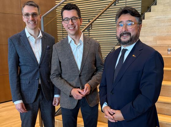 Holger Denckmann, amtierender VdM-Bundesgeschäftsführer, Raphael Amend, desiginierter Bundesgeschäftsführer, und der VdM-Bundesvorsitzende Friedrich-Koh Dolge