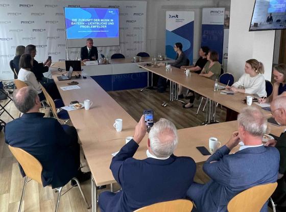 Pressekonferenz des Bayerischen Musikrats mit Bernd Sibler