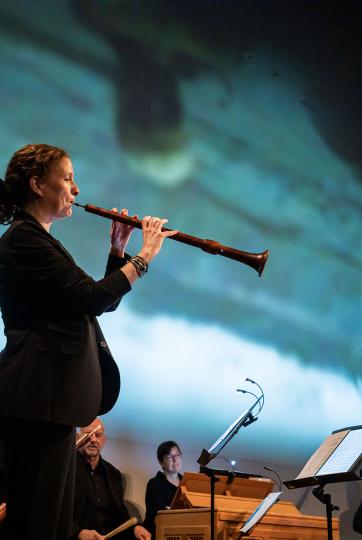 Die Oboistin Katharina Bäuml mit dem Ensemble Capella de la Torre